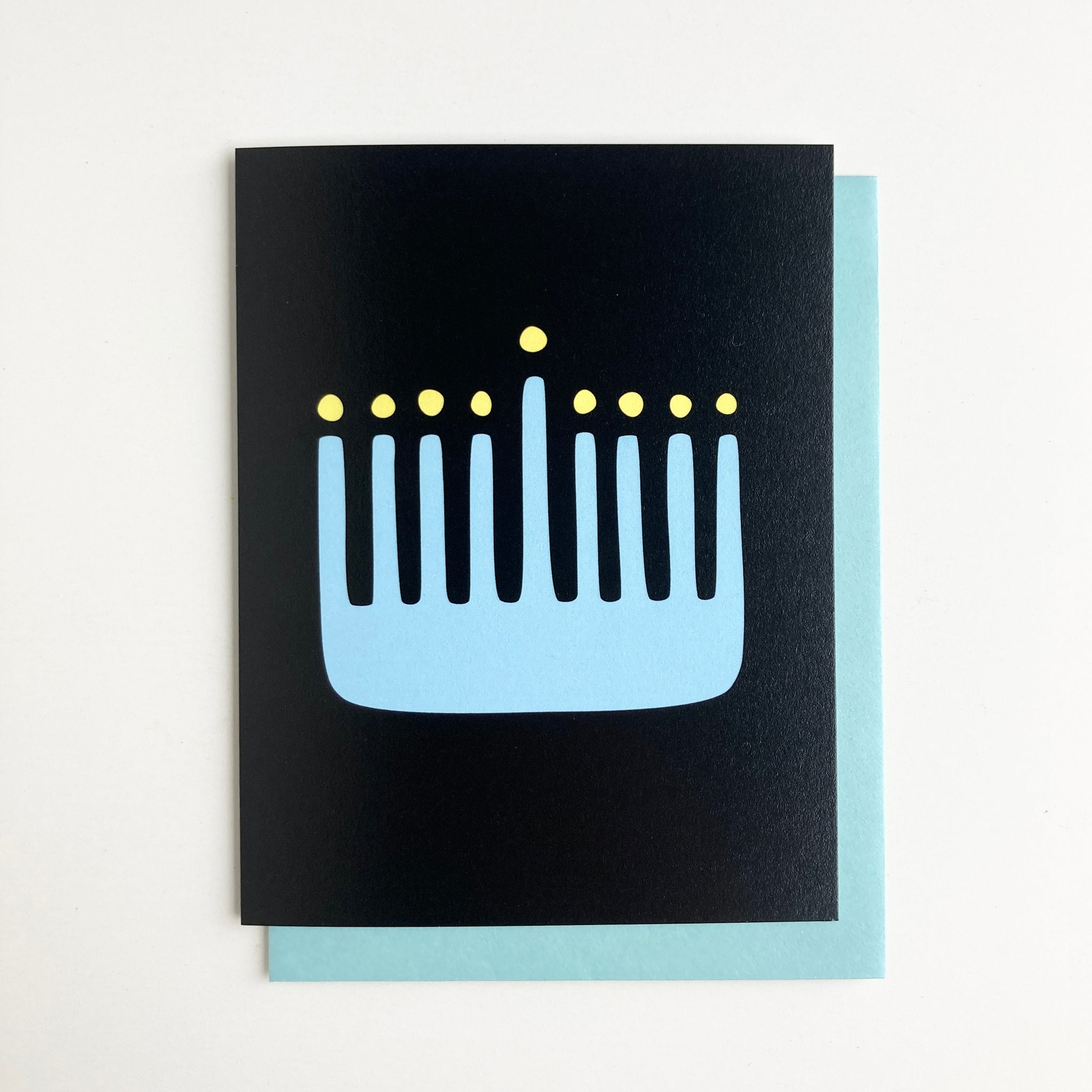 Chanukah Menorah Card