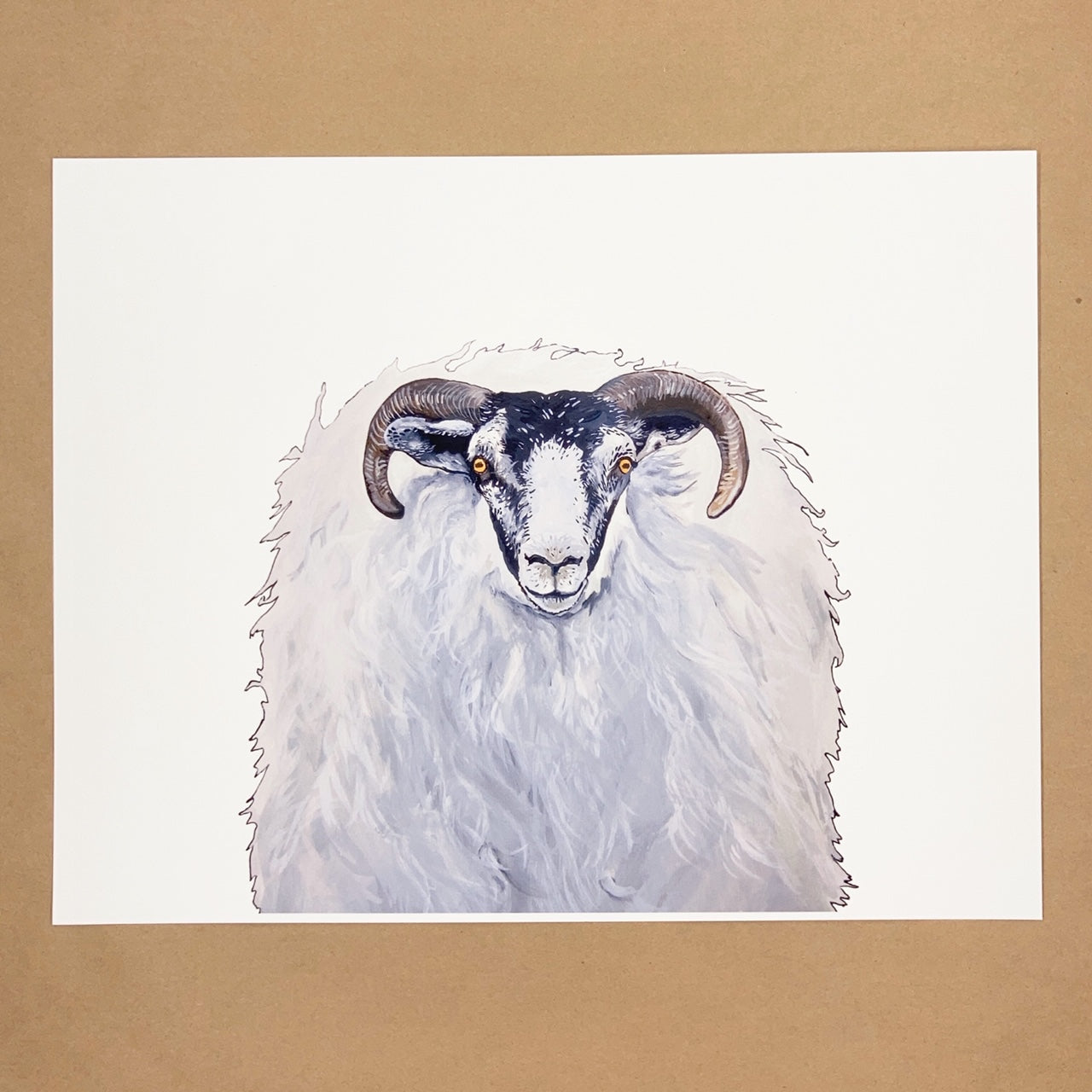 Horned Sheep Print