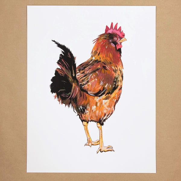 Red Rooster Print