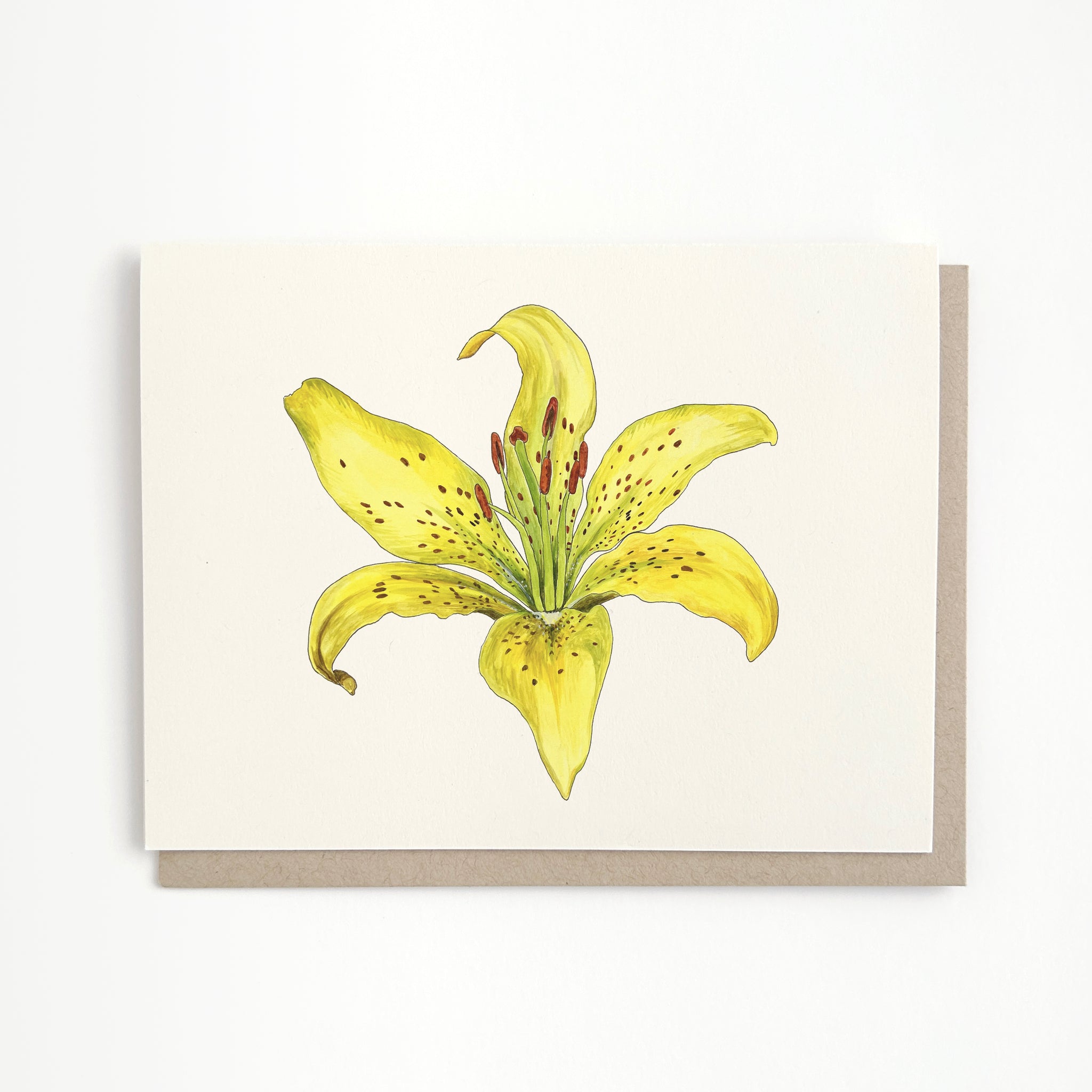 tiger lily watercolor Tiger Lily Card – Irene Akio