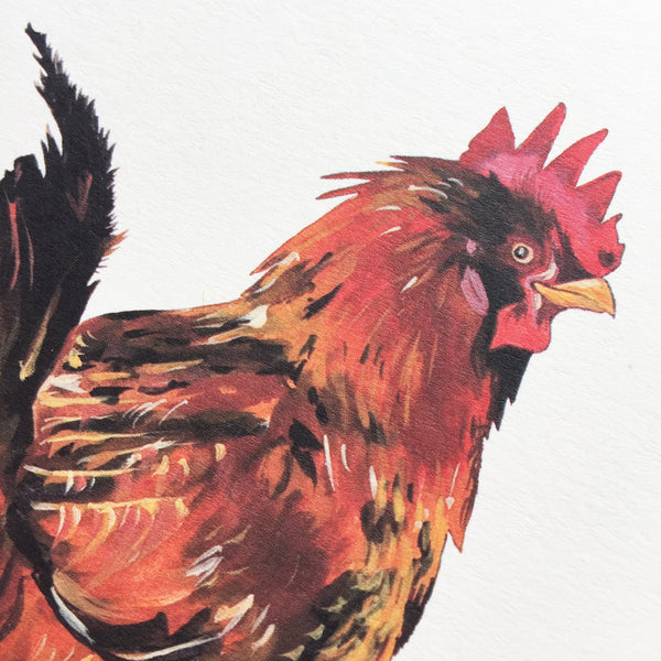 Red Rooster Card