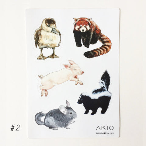Animal Sticker Sheet #2